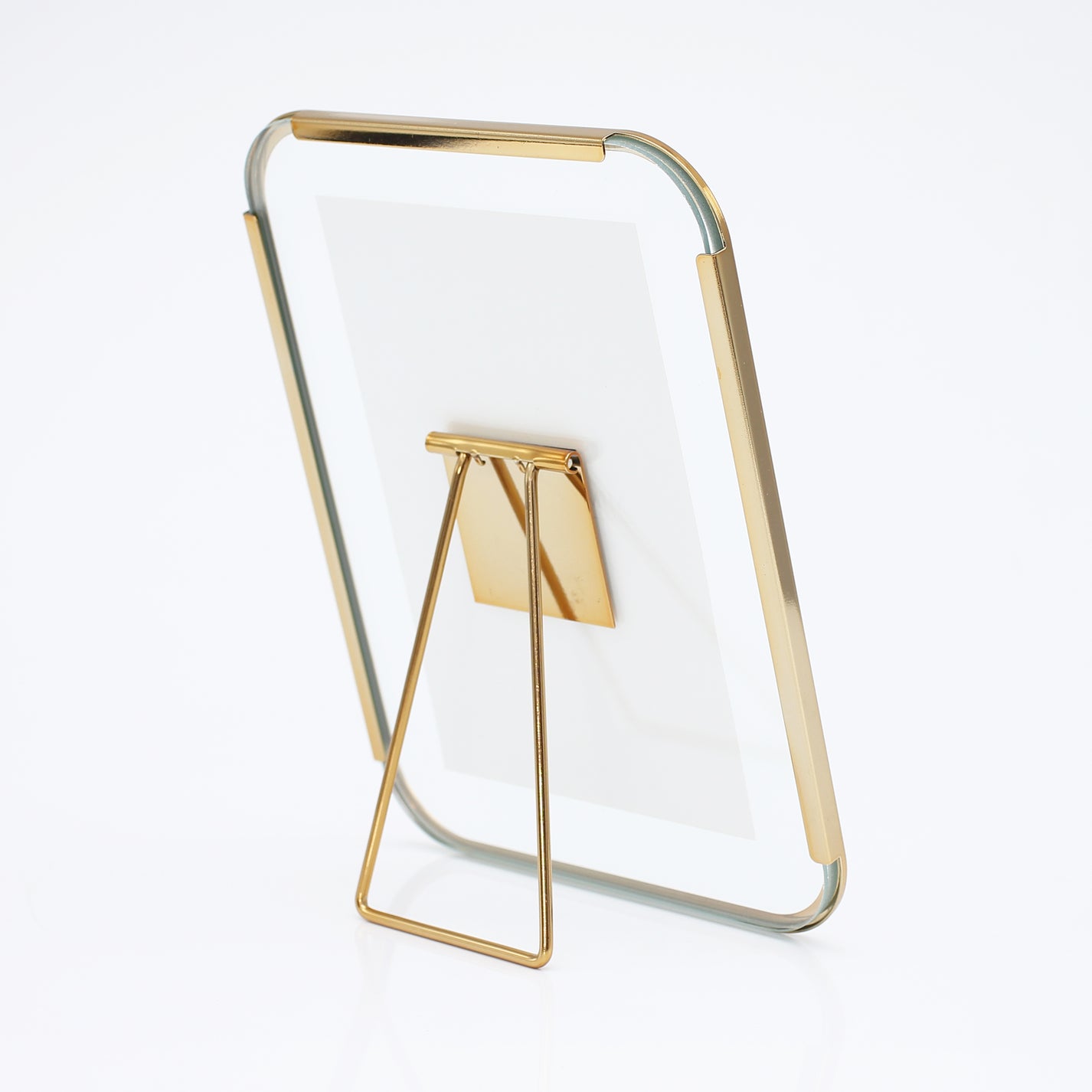 Rounded Corner Float Steel Picture Frame (4x6" Photo) Mimosa Moments